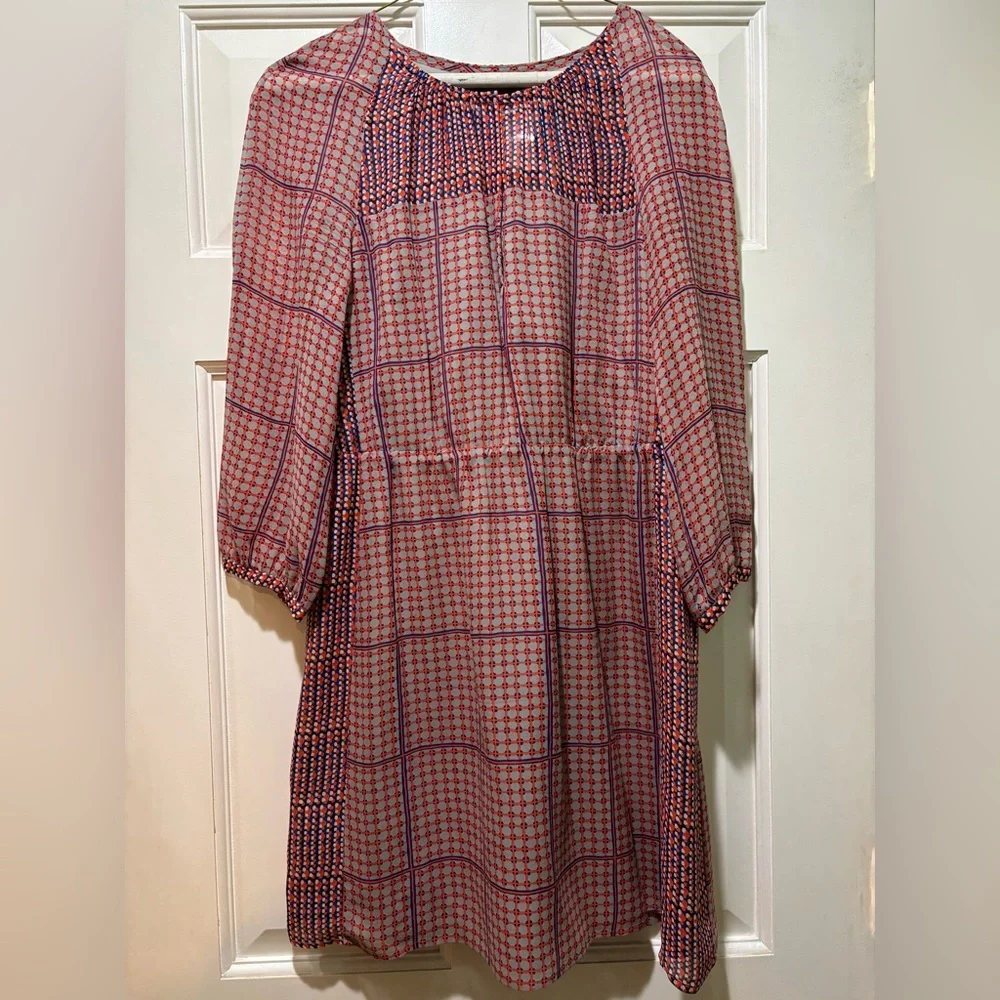 Madewell Women’s Size 8 Lightweight Chiffon Shift Dress with Comfy Stretch Waist - Picture 1 of 4